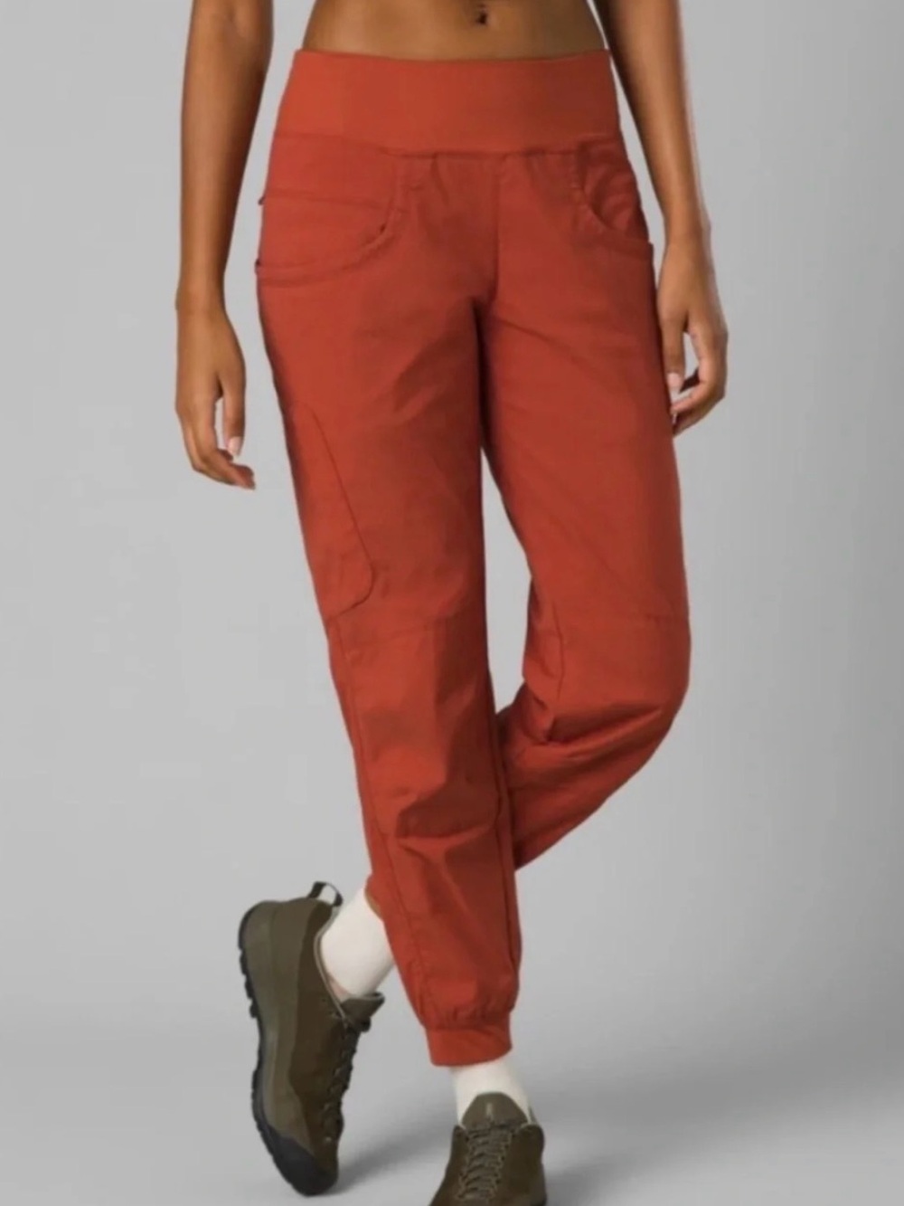 Prana Rust Red Track Joggers
